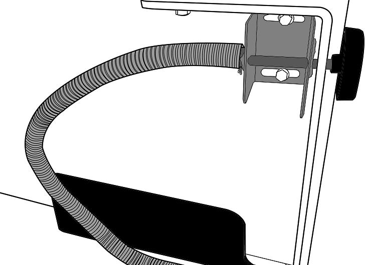 1 Follow points Section 2.1-2.6. 4.2 On the underside of the appliance remove the two fixing screws on the left-hand side, near the riddling mechanism, see Diagram 11.