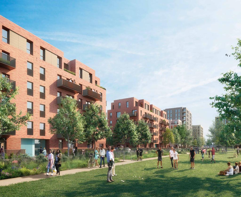 New homes facing onto the park Our proposals Barratt London and Hyde Group s proposals for Harrow View East have been developed in close consultation with