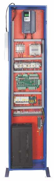 Gearless (MRL) Control Panel Features: Additional SC contactor to avoid the free fall. On-Board resettable fuse to protect short circuit from field.