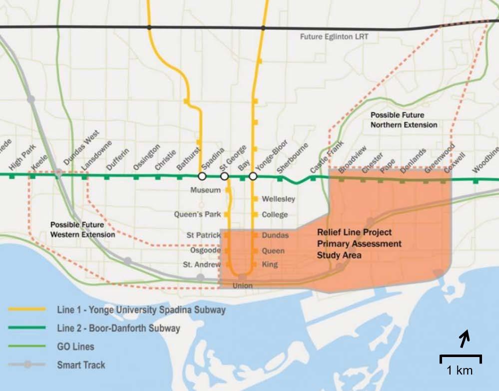 Transportation and Socio-Economic conditions for the Relief Line South.