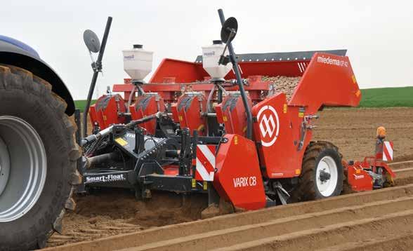 MIEDEMA CP 42 SMART-FLOAT Miedema CP 42 Smart-Float makes it possible to cultivate the soil with fully automatic, constant depth control while planting with the highest precision and simultaneously