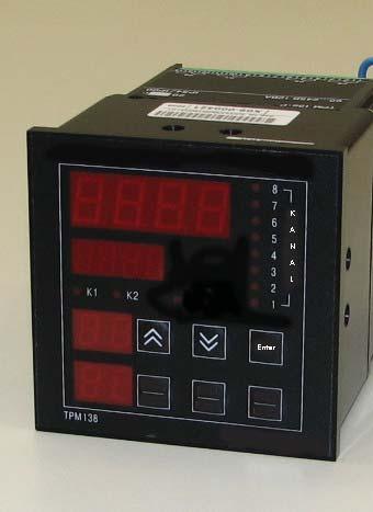 Trend-display and tabulary data storage is standard. The DigitScan 138 is a digital process monitor for eight analog inputs from temperature sensors as well as transmitters.