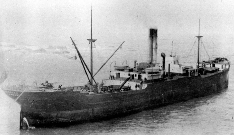 3709 tons and traded between Australian and Europe. She was built in 1910 by the Sunderland Shipbuilding Co. Ltd. and was owned by the Hazelwood Shipping Co. Ltd. S.S. Southborough Signalman Wilfred John Stork was entitled to British War Medal & the Victory Medal.