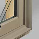 The simulated sash option gives the appearance of a true sash window with the performance of a direct-set, stationary option.