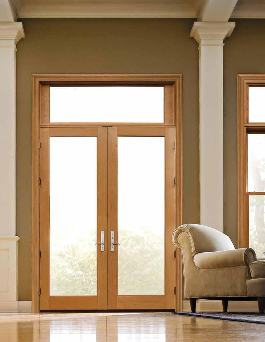 HINGED PATIO DOORS DOOR SHOWN: Style: French Hinged Patio Door Interior Finish: Pine with