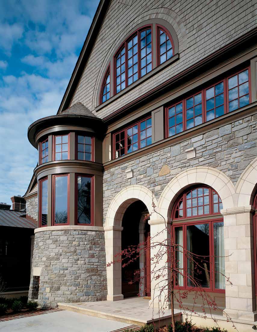 CASEMENT WINDOWS WINDOWS SHOWN: Configuration: Casement Exterior Color: Brick