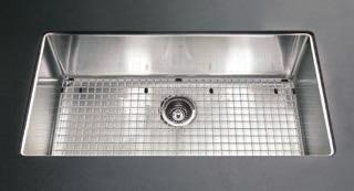 THE DESIGNER SERIES UNDERMOUNT SINKS 18 GAUGE, 18-10 STAINLESS STEEL BOTTOM GRID INCLUDED KCUS24A/10-10BG $1,415.00 10 mm radius coved corners Shipping Weight 36.0 lbs. (16.4 kg.) 18" [45.