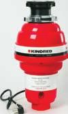 KINDRED WASTE DISPOSERS KWD75B1/EZ $389.00 BATCH FEED Shipping Weight 14.0 lbs. (6.3 kg.) 3/4 H.P. mo