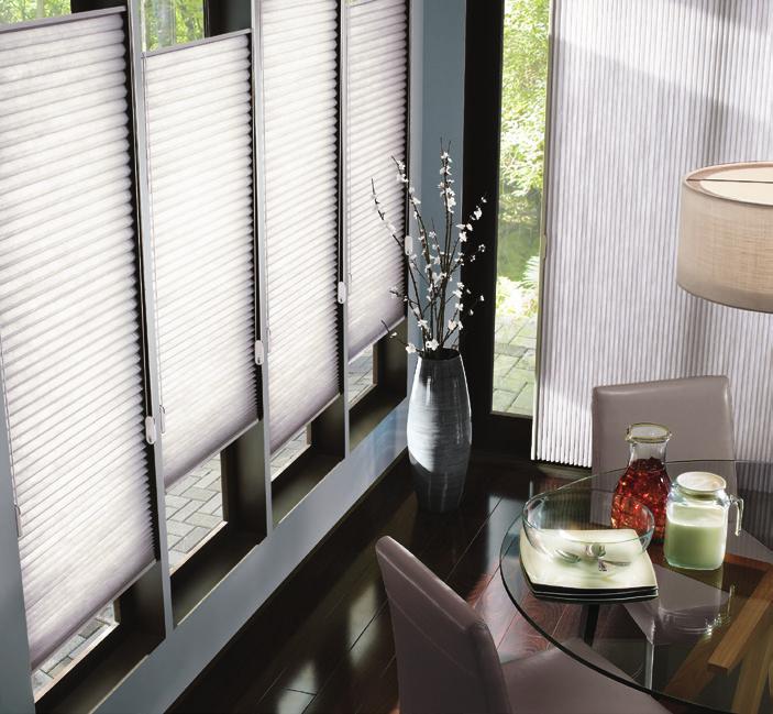 Three air pockets Outer honeycomb shape Inner TruPleat Design The next generation in Luxaflex Duette Shades is exclusive to Luxaflex Window Fashions; Duette Architella