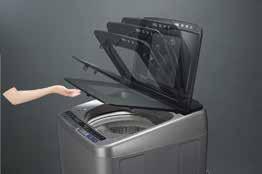 Extra Convenience 3-Step Eco Sensor Easy Maintenance / Safety System Laundry amount and fabric type are detected in three steps to enable setting of the