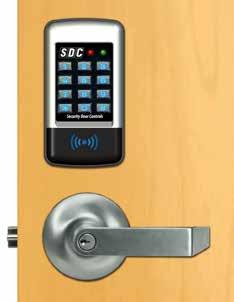 MODELS E75 series can be retrofitted to existing prep for cylindrical locks. E75K K version has keypad only. E75P P version has keypad with Prox Reader.