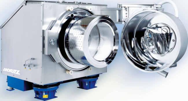 4 Krauss-Maffei HZ Ph pharma centrifuge Process advantages Pharma design Total inspectable process area including the front shaft sealing. Dead zones have been eliminated.