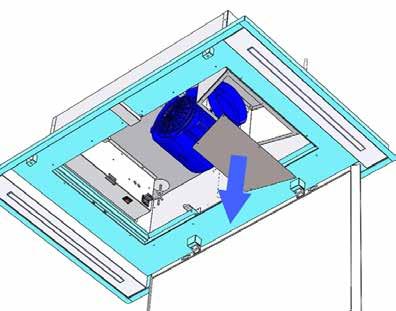 Ducting for recirculation mode An internal air vent, and ducting leading to it, is required as shown below. This ensures that the air is placed back in the kitchen/room after it has been filtered.