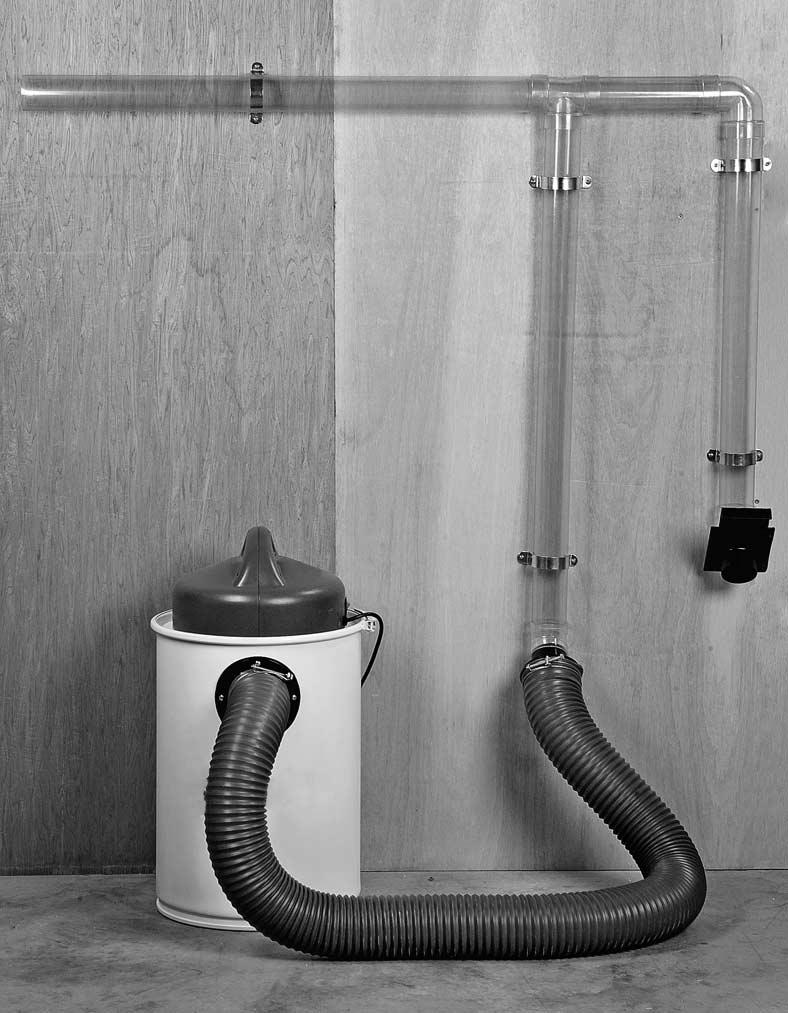 Workshop Setup 63mm Dust Extraction Kit (Code 40063) Another option is a ducting system package complete with elbows, blast gates and adaptors for connecting up your machines to a workshop extractor.