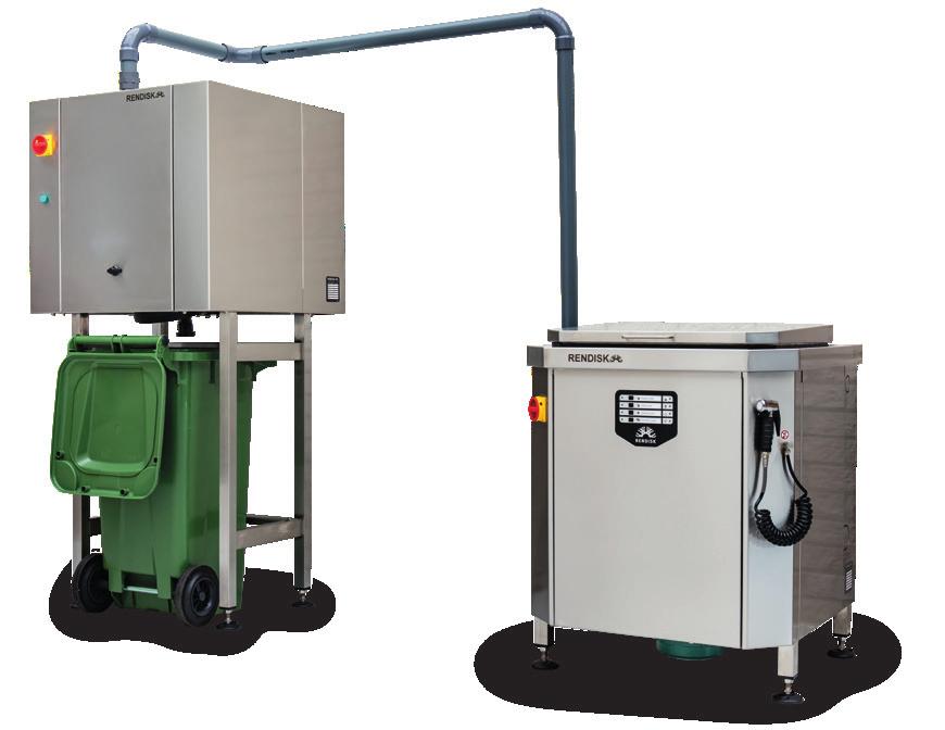 Dewater unit Rendisk Solus Transfer Waste stations with heavy duty grinder Compact solution, waste station 0.