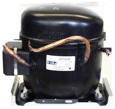 5. Compressor The compressor drives the cooling agent (R134a) circulation of the heat pump.