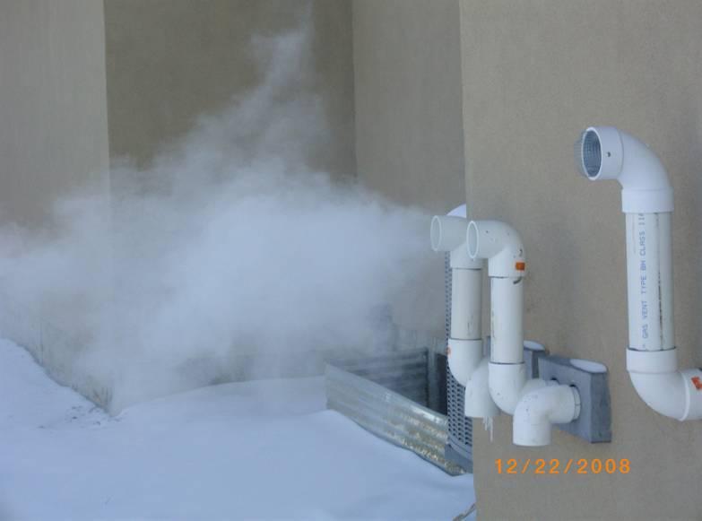 Hot water heater exhaust