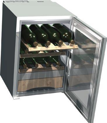 Storing wine GB Four bottles can be stored