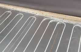 Aluminium foil, 45microns thick, is factory bonded to the upper surface of the panel (and into the main grooves) and acts as a radiant surface improving heat transfer and reducing system start up