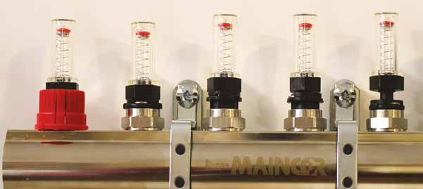 Maincor Underfloor Heating COMMISSIONING Filling and Testing Information Unlike many other manufacturers, the Maincor flow meters offer a double regulation function which allows isolation and flow