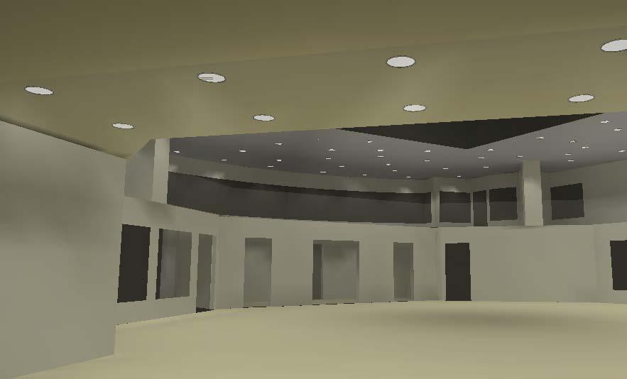 13 November 2003 Addendum # 1 Circulation Space Lobby The ceiling height of the Lobby measures nine feet tall for the first floor, a three foot space in between the first and second floors, an eight