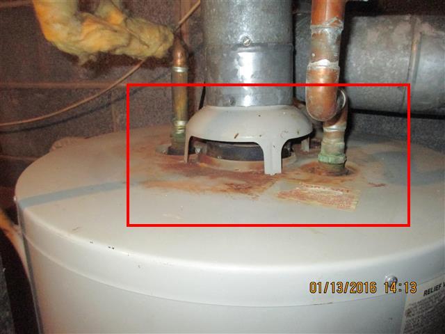 4 WATER HEATER (describe) Comments: (1) The 40 gallon water heater uses natural gas as a fuel source, the water heater is 21 years old, this is beyond its useful life, average