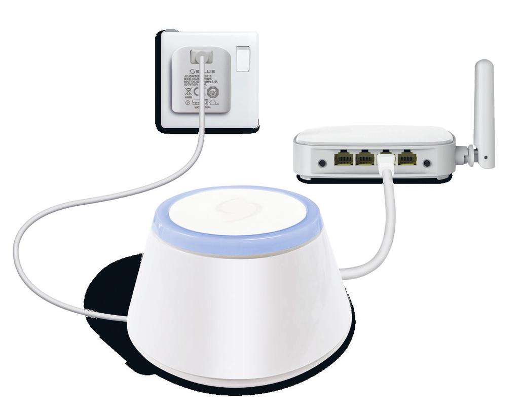 Unlike some connected home systems, the Gateway is the only device that needs to be connected to the internet meaning that setup is