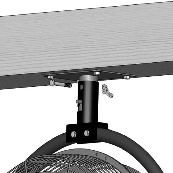 (See Figure 3) The installer MUST be certain that the support bracket is mounted to a minimum of a 2x4" stud, and that it is able to support 50 pounds continuously. 2. Be certain that the Safety Pin lines up with the groove on the Frame.