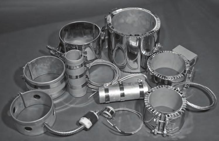 Durex provides a complete line of mica and ceramic band heaters used extensively for injection molding and extrusion applications.