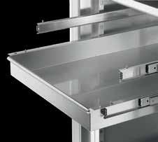 USER COMFORT Easy cleaning The internal lining, drawers and shelves are made of stainless steel and can be readily removed for thorough