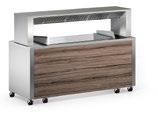 BLANCO COOK front cooking station For 2, 3 or 4 BLANCO COOK table-top units Narrow extraction bridge for ideal visibility Extremely effective filter system Electronic control with filter change