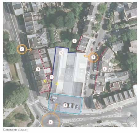 History of site as a local landmark Regeneration of currently underutilised and unattractive site Opportunity for building of greater presence RC Church along Leysfield Road Area around Starch Green