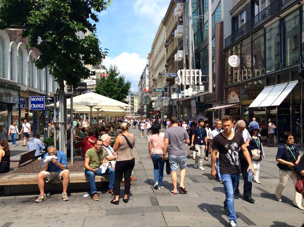 Design Scenarios Benefits: Maximises accessible space Pedestrianised sections can