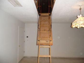 1. Access Attic Pull Down Ladder located