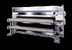 Several production lines can be combined with only one oven.