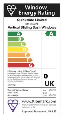 Developed to achieve the best possible thermal performance 09 Our sliding sash windows are amongst the most thermally efficient available in the UK today.