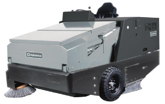 With superior dust control, innovative safety features, low maintenance costs, and ease of operation, the Advance SW8000 takes power sweeping to the next level.