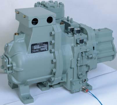 New Screw Compressor Operation Image No outside pump is required due to the reliable differential-pressure oil-feeding system.