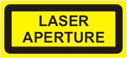 Component for Incorporation Labelling. G4 Laser Device Classification Label. Maximum optical output parameters of the laser.