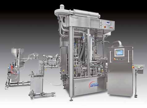 Piston dosing system EASYCLEAN Designed in accordance with EHEDG guidelines to meet the maximum of hygiene requirements Two mobile decorating stations ROTARY 20.