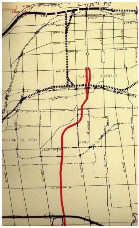 The concept of urban highways going through stable neighbourhoods received much opposition from residents south of Eglinton Avenue West in the 1970 s and the Allen Road was prevented from extending