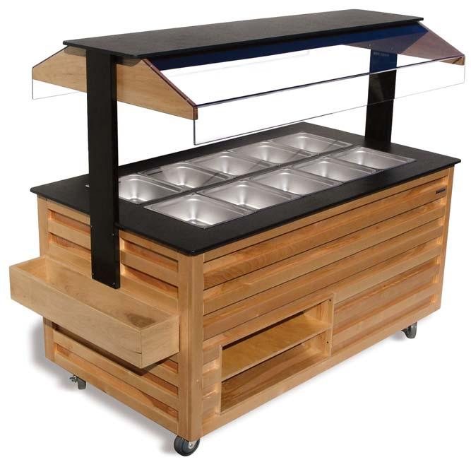 Advantage Refrigerated Olive Cart Self-Contained AROLIVECRT-SC 35 1 Self-contained refrigeration Various lengths and widths 37 1 58 Copper tubing and aluminum fin coil construction Top Shelf: