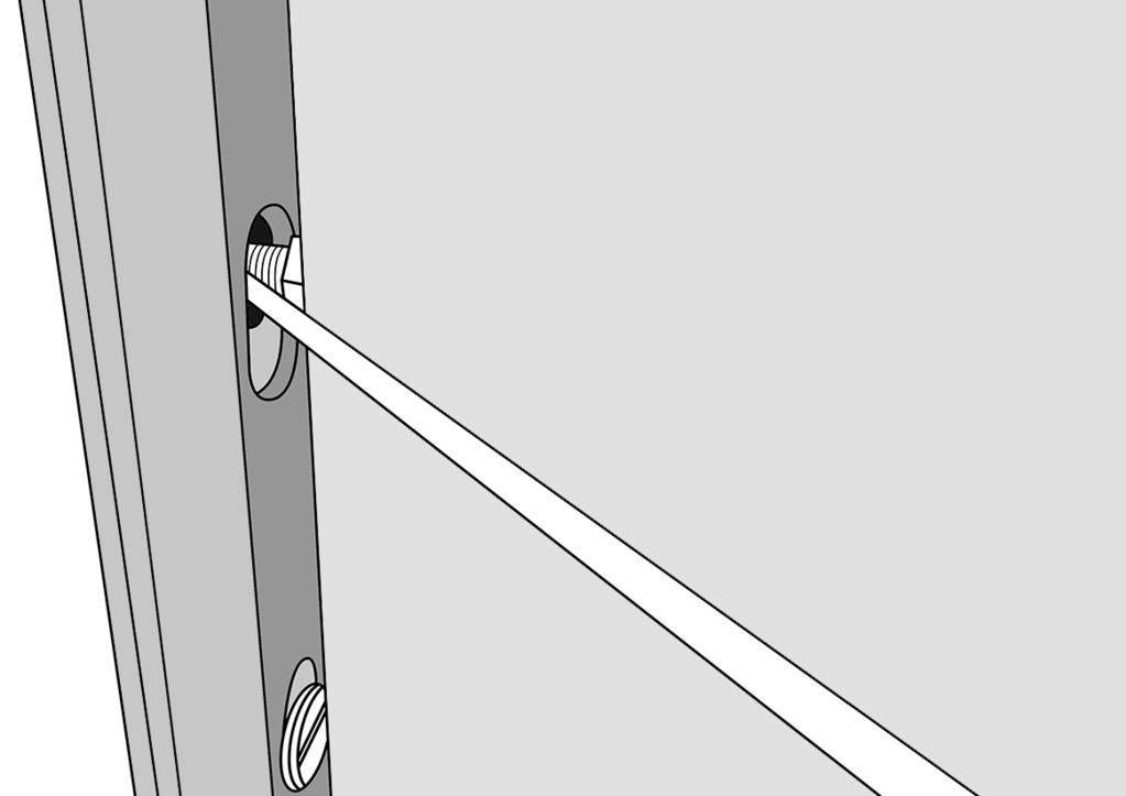 Adjusting the Door Catch To adjust the door catch: 6.1 Open the door to gain access to the catch, see Diagram 7.