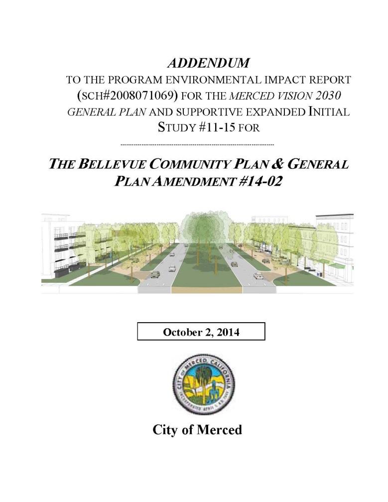 ENVIRONMENTAL REVIEW #11-15 BCP is consistent with the City s General Plan; GP EIR adequately analyzed impacts and imposed mitigation measures applicable