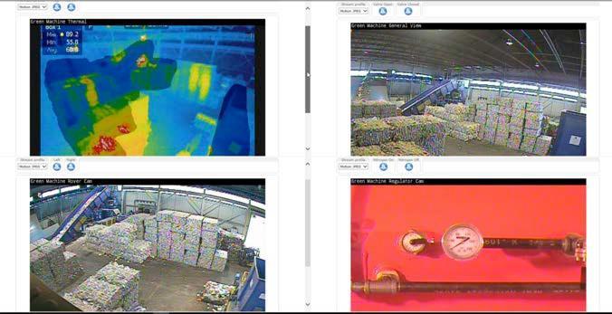 Live-monitoring team located remotely is instantly alerted