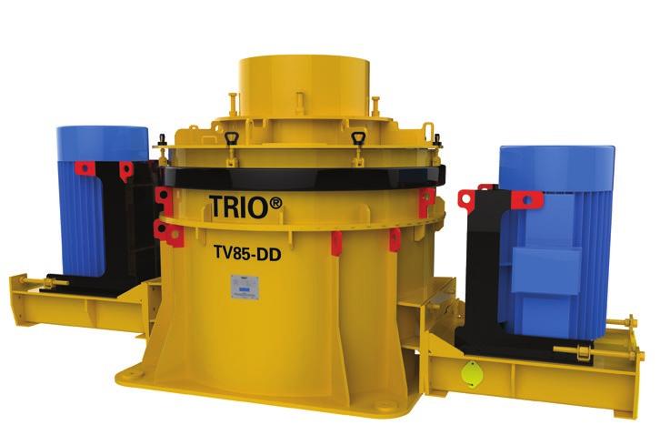 Our heavy-duty Trio VSI crusher range is designed with exceptional minerals beneficiation capabilities and is expertly engineered to achieve higher throughput.