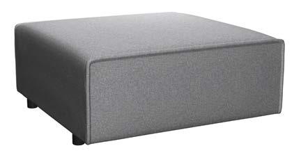 SECTIONAL MODULES CARMO OTTOMAN Light Gray lux