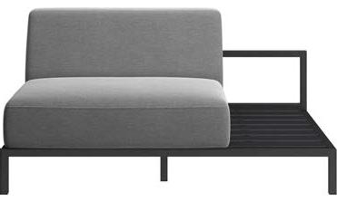 W55¼ x 8¾ Seating height: 16¼ " Armrest height: 20¼ " Seats: 1 $1,499 ROME OUTDOOR SOFA