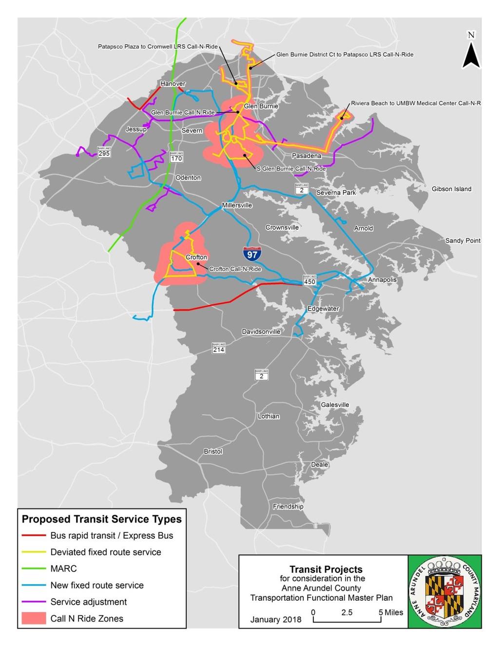 Map 2: Potential Transit