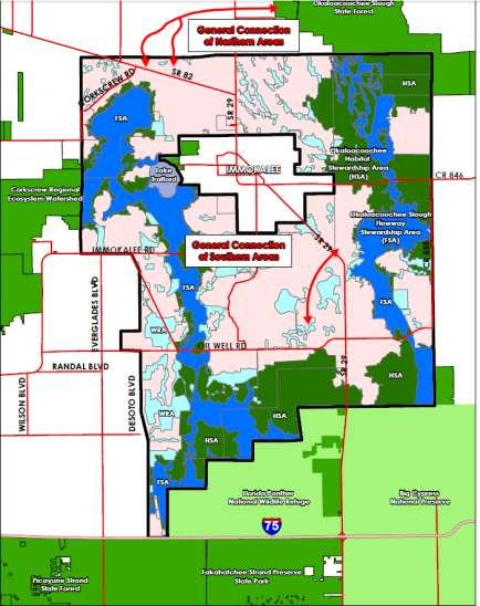 Collier County RLSA 200,000 Acres Natural Resource Conservation: 94,000 acres